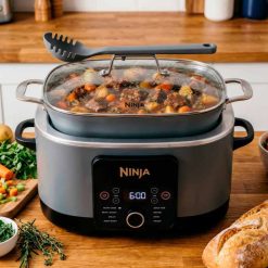 Alternative view of Shark-Ninja PossibleCooker Pro Multicooker, Sea Salt Grey