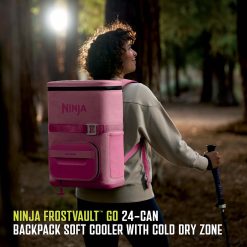 Alternative view of Shark-Ninja Outdoor FrostVault Go 24-Can Backpack Cooler in Pink