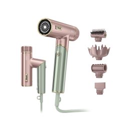 Alternative view of Shark-Ninja SpeedStyle Hair Dryer & SilkiPro Straightener Bundle in Strawberry Matcha