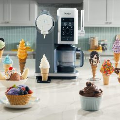 Alternative view of Shark-Ninja CREAMi Scoop & Swirl Soft Serve Ice Cream Machine in Navy