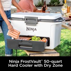 Alternative view of Shark-Ninja FrostVault 50qt Cooler in Cloud White