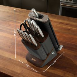 Alternative view of Shark-Ninja NeverDull Pro 11-Piece Premium Kitchen Knife Set & Steak Knives in Slate