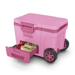 Shark-Ninja FrostVault 45qt Wheeled Cooler with Dry Zone in Pink