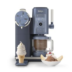 Shark-Ninja CREAMi Scoop & Swirl Soft Serve Ice Cream Machine in Navy