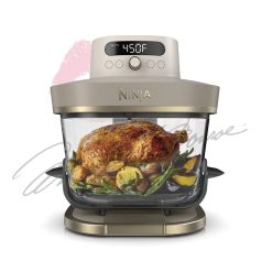Shark-Ninja Crispi Pro 6-in-1 Glass Air Fryer in Stone and Gold