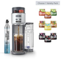 Shark-Ninja Thirsti Soda Machine Bundle in Cyberspace Extra CO2 Bundle