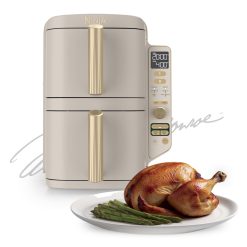 Shark-Ninja DoubleStack 10-QT Double Air Fryer in Stone Gold