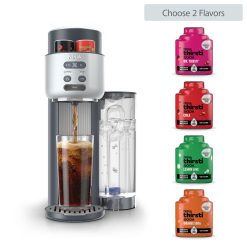 Shark-Ninja Thirsti Soda Machine in Cyberspace and Drink Mix Bundle