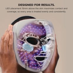 Alternative view of Shark-Ninja CryoGlow LED Face Mask in Strawberry Matcha