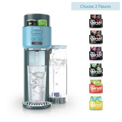 Shark-Ninja Thirsti Soda Machine in Teal and Drink Mix Bundle