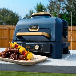 Alternative view of Shark-Ninja Woodfire Premium XL BBQ Grill in Green and Gold
