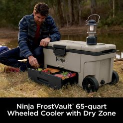 Alternative view of Shark-Ninja FrostVault 65qt Cooler with Wheels in Beige