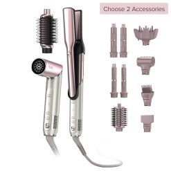 Shark-Ninja Glam Build Your Own Air Styler & Straightener in Pink