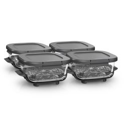 Shark-Ninja 6-Cup CleanCrisp Glass Container 4-PK Bundle