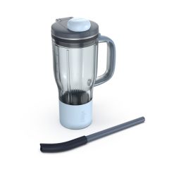 Alternative view of Shark-Ninja BlendBOSS 26oz Travel Tumbler and Straw in Cyberspace