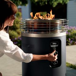 Alternative view of Shark-Ninja Fireside360 Fire Pit and Outdoor Heater with Top Cover
