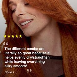 Alternative view of Shark-Ninja SilkiPro Hair Straightener & Dryer in Rose Petal