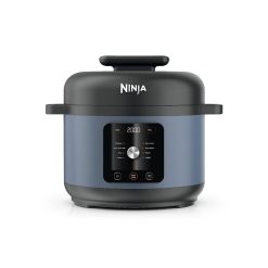 Shark-Ninja HyperHeat 9-in-1 Electric Pressure Cooker, 6.5 Qt Multi-Cooker with SimpliServe Pot, 1200W, Blue Macaron